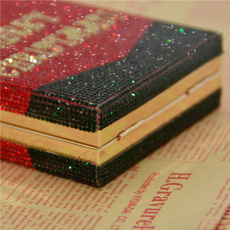 Clutch Merry Christmas Bling Evening Purse