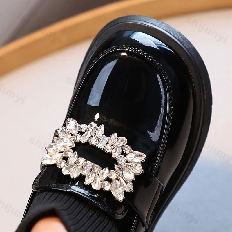 Breathable Kids Sock Rhinestone Buckle Leisure Boots