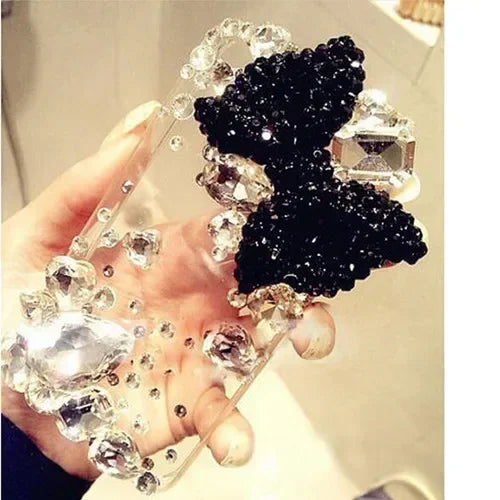 Phone Case for Iphone 11 12 13 14 15 Pro MAX 7 8 15Pro 14Pro Luxury Bling Rhinestone Diamond Bow-knot Case for Iphone XR Xs Max