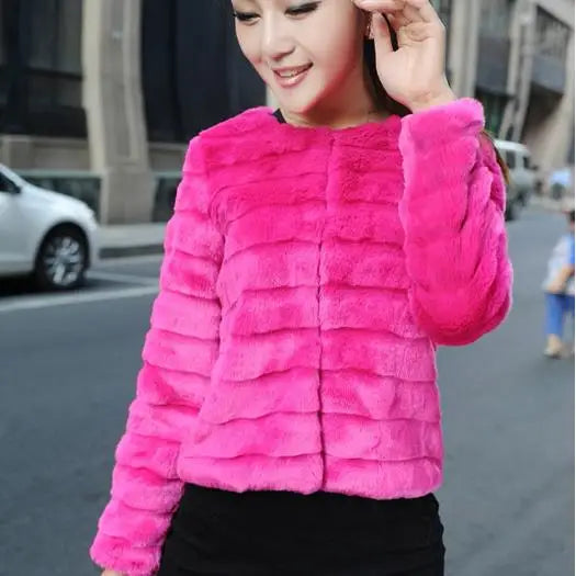 Vintage Short Faux Fur Jacket