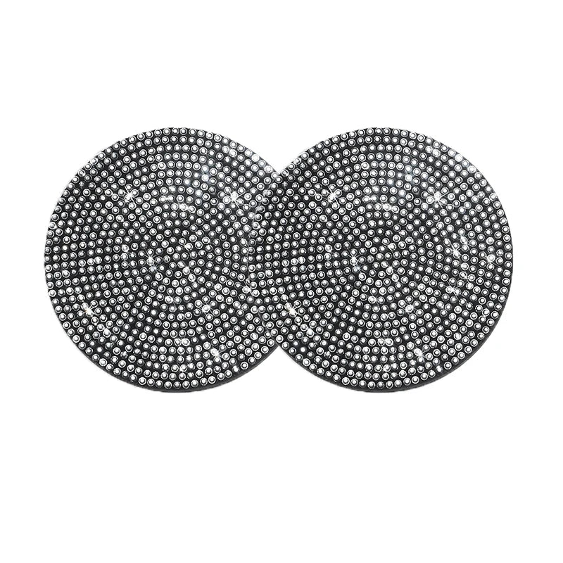 Shining Diamond Car Coaster Water Cup Slot Non-Slip Mat