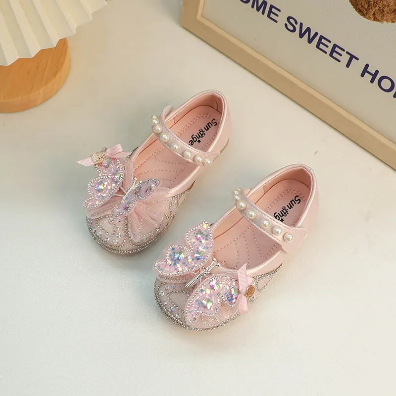Children's Chic Princess Shoes for Girls Luxury Rhinestone