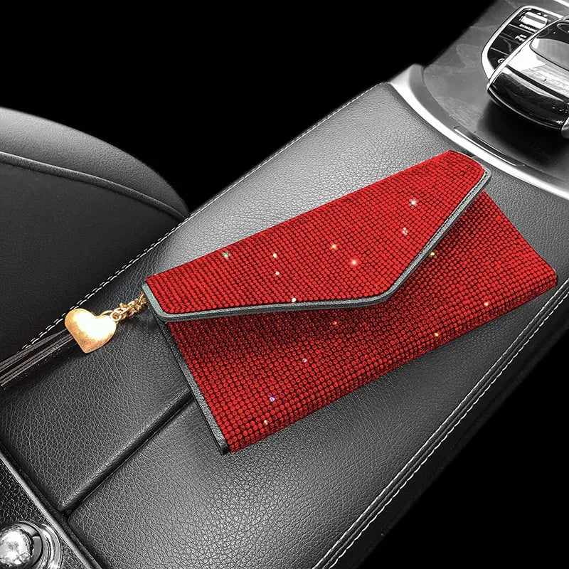 Thin Bling Rhinestone Wallet