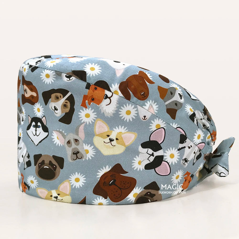 Surgical Caps Printing Pet Hospital