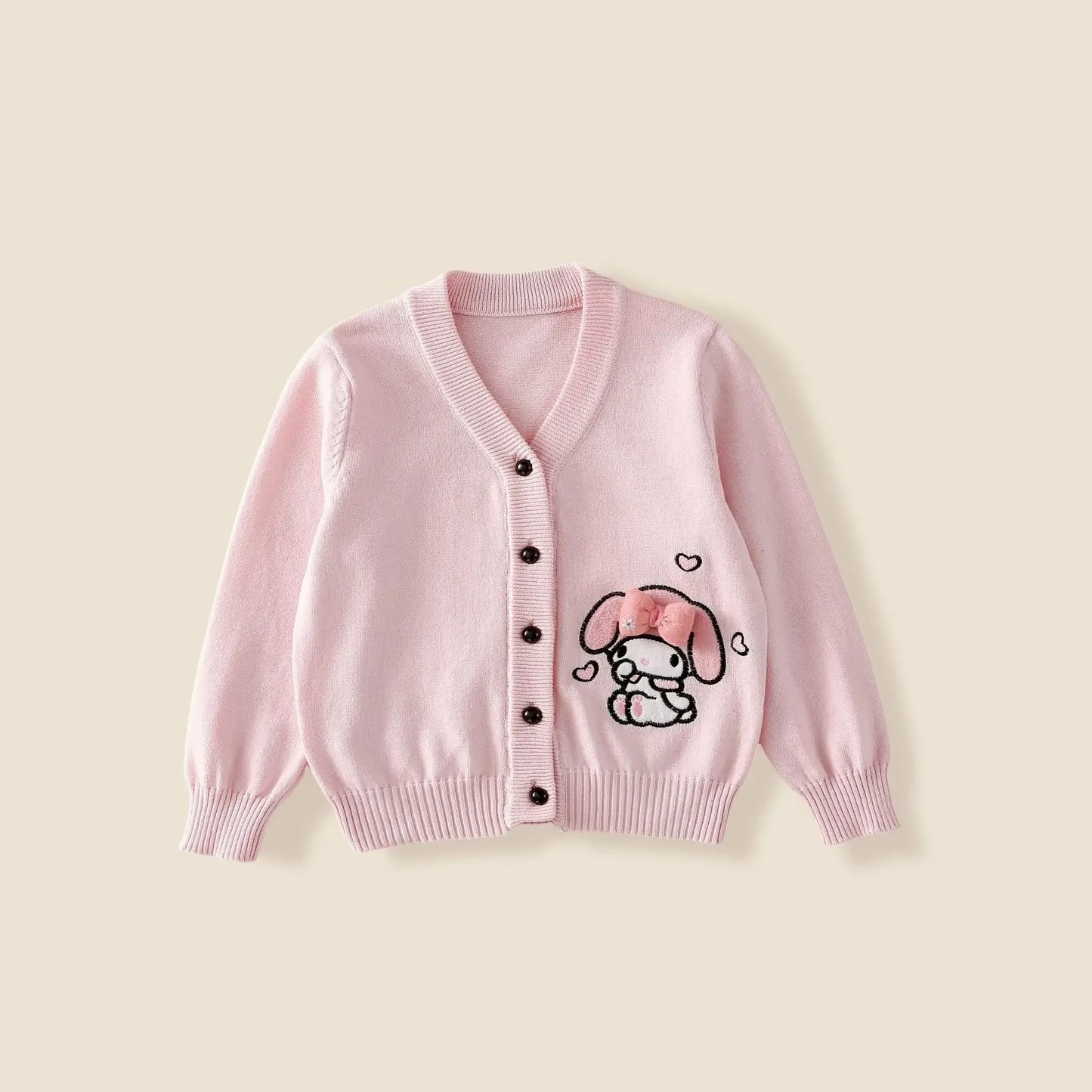 My Melody Children's Knitted Cardigan Pleated Skirt Three Piece Set Skirt