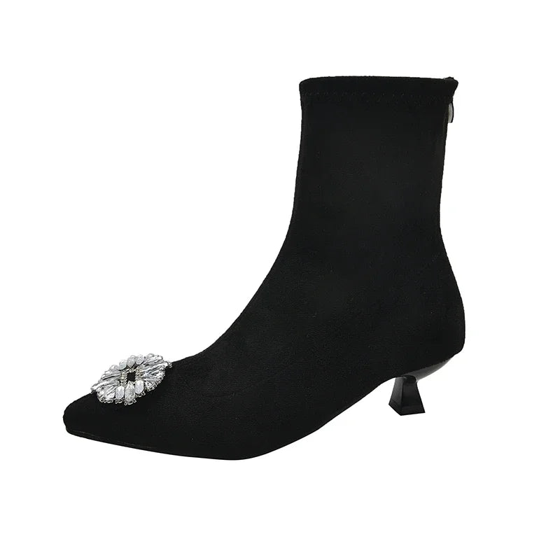 Rhinestone Toe Booties