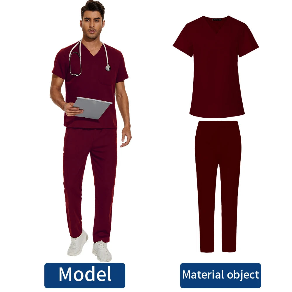 Men's Scrubs Medical Uniform