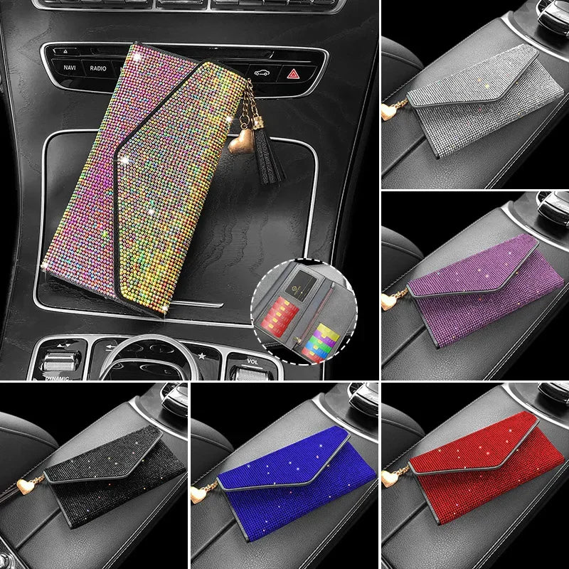 Thin Bling Rhinestone Wallet