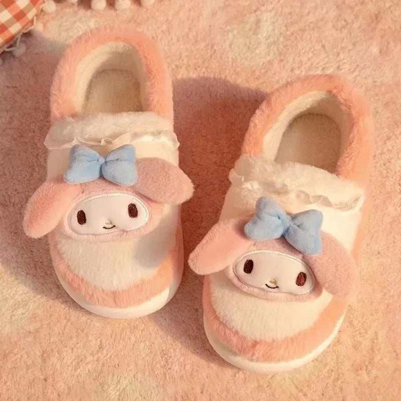 Sanrio Hello Kitty and Friends Kuromi Cotton Slippers