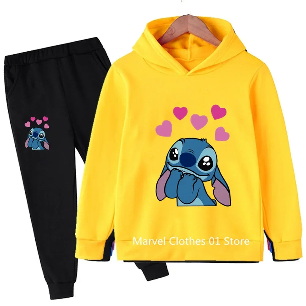 Two Piece Stitch Hoodie Sets