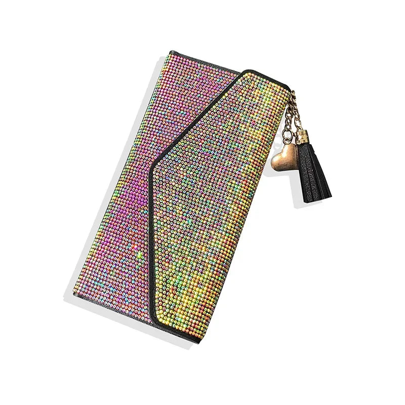 Thin Bling Rhinestone Wallet