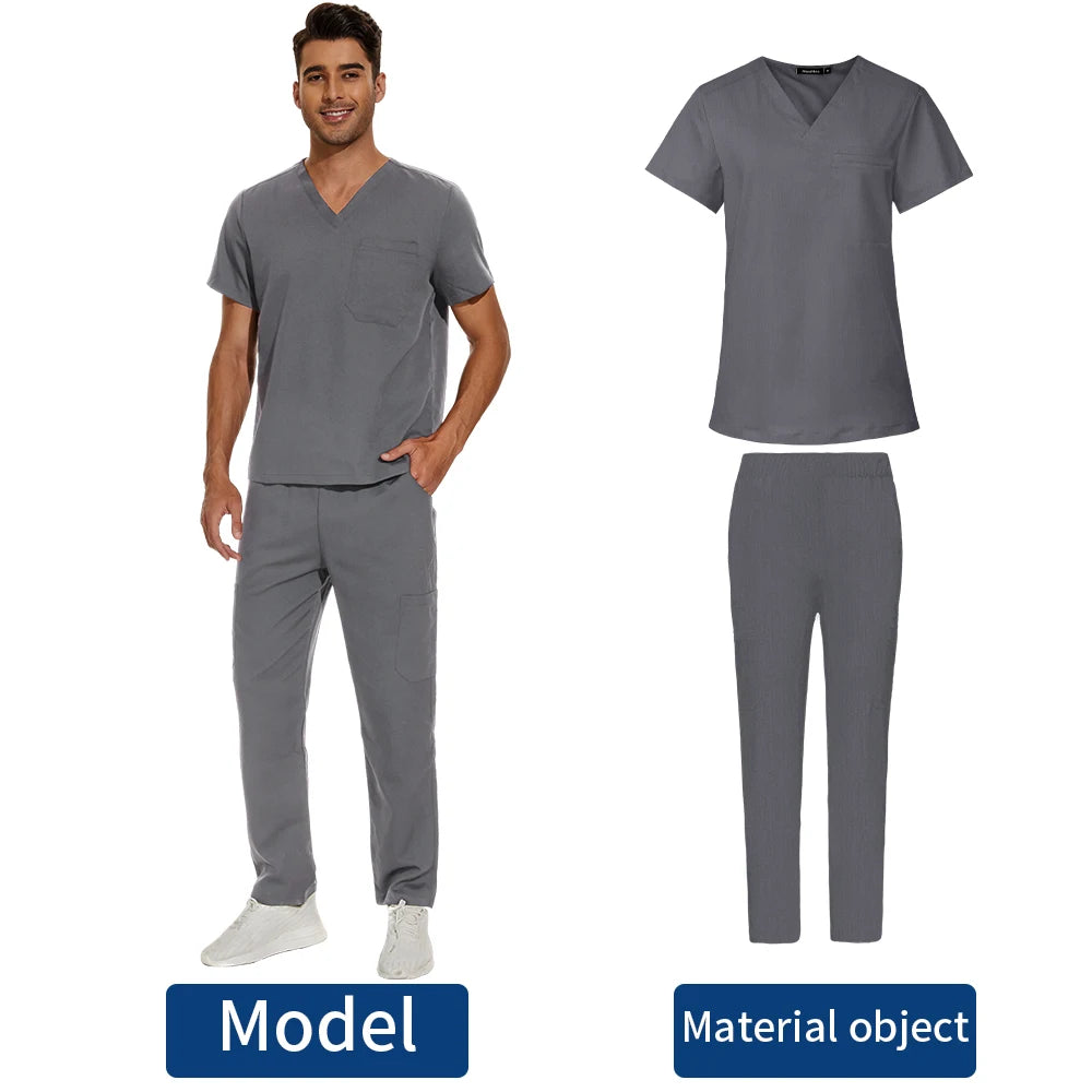 Men's Scrubs Medical Uniform