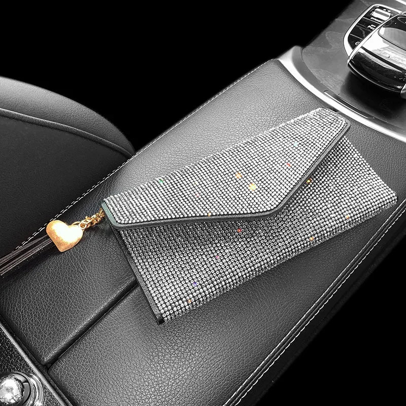 Thin Bling Rhinestone Wallet