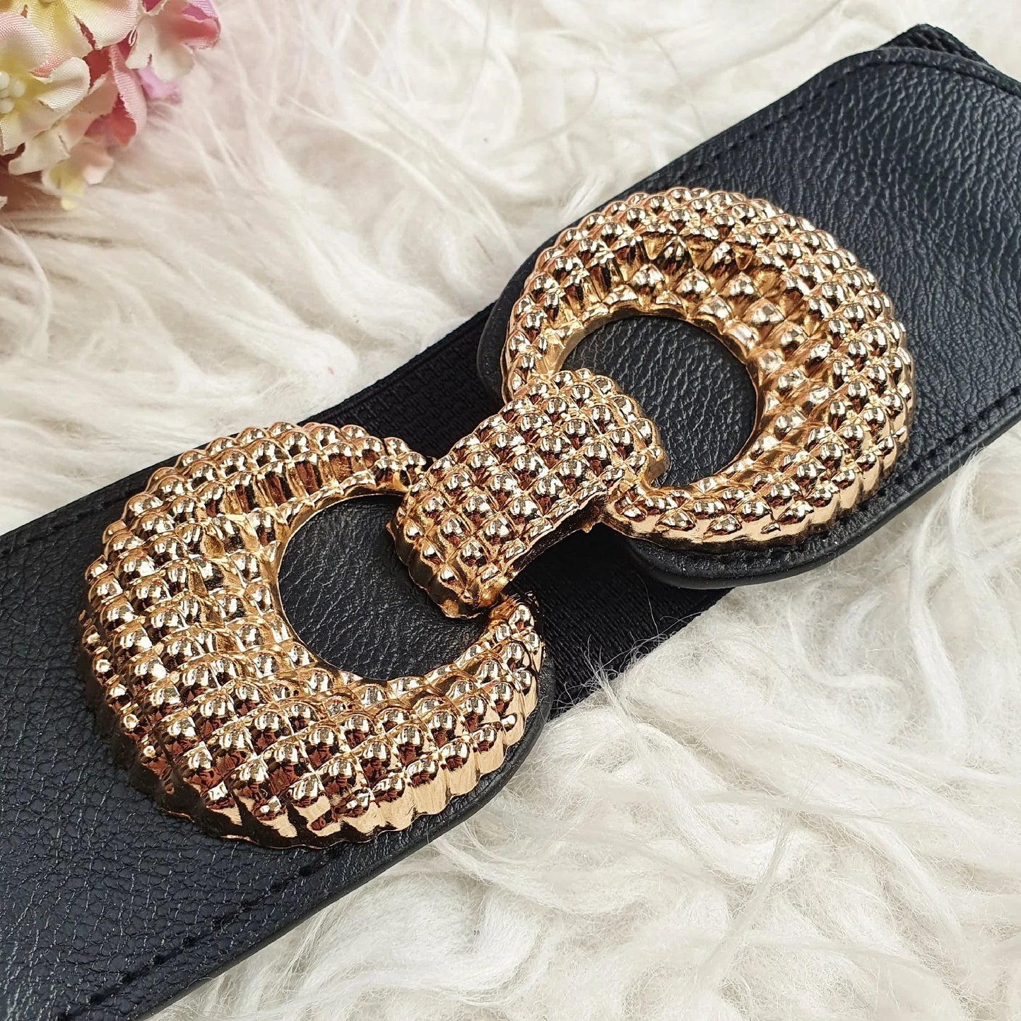 Half Moon Plus Size Wide Elastic Belt