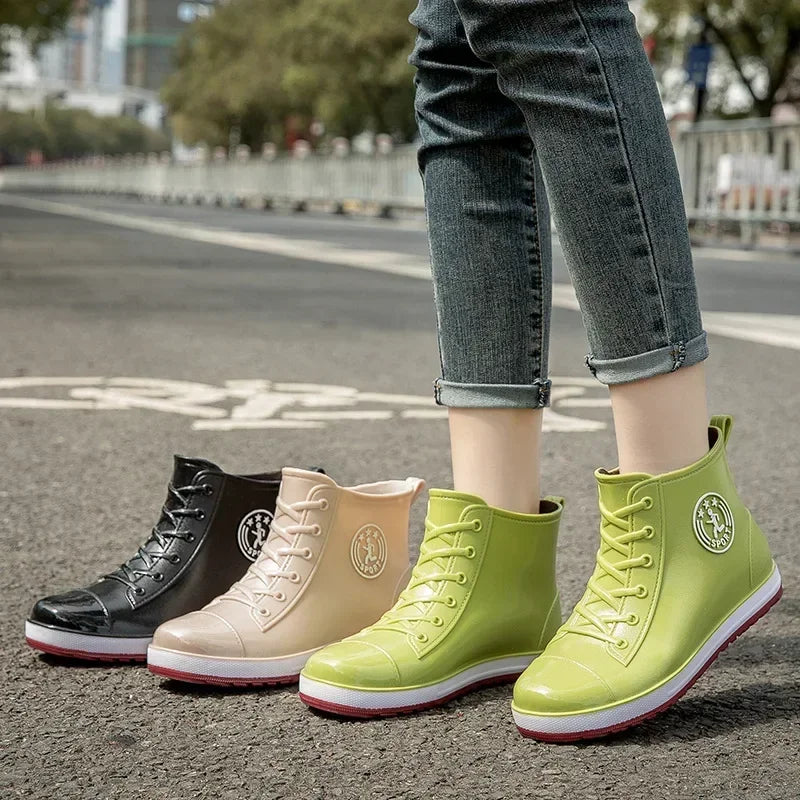 Fur lined Rain Booties