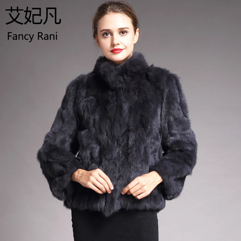 Natural Rabbit Fur Coat