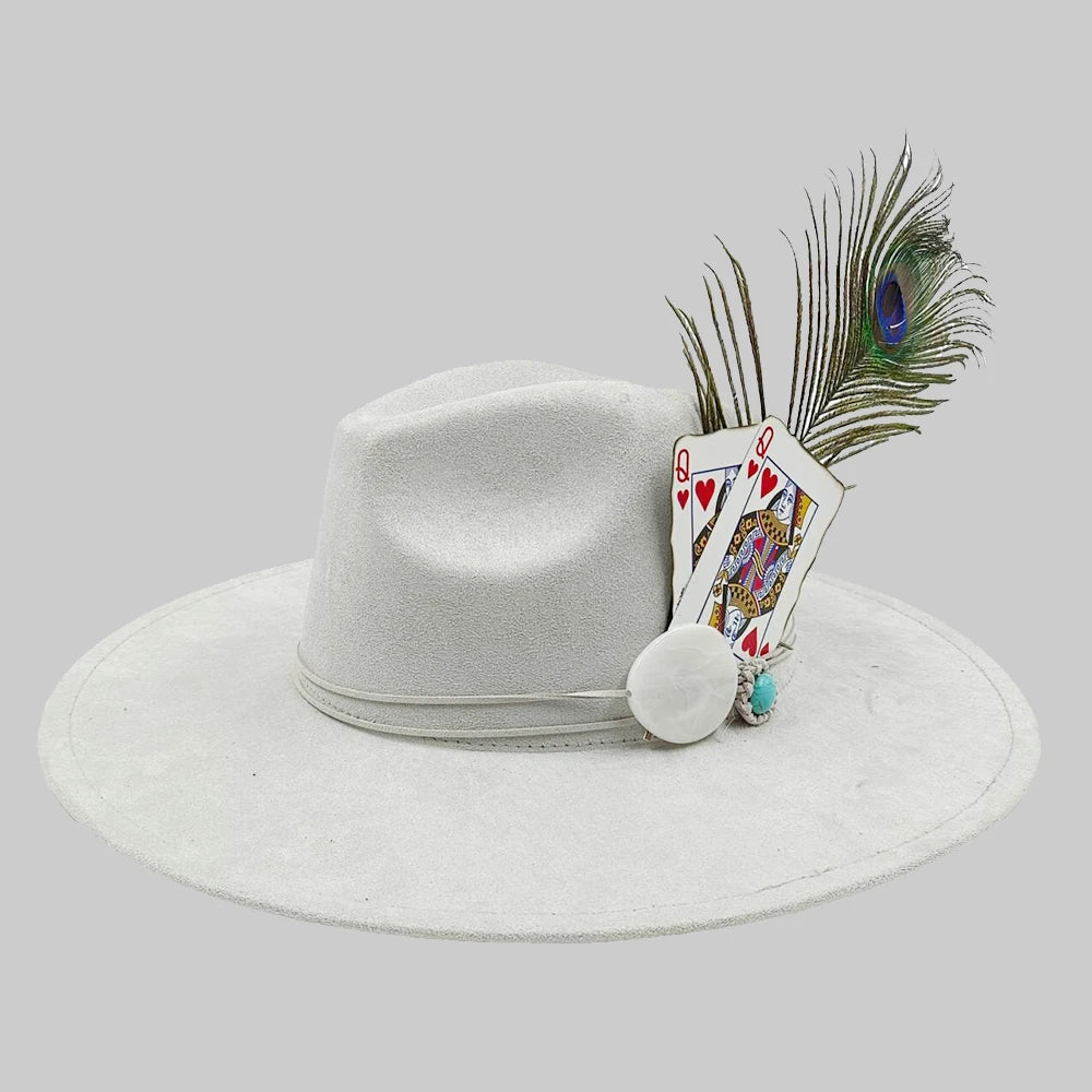 Hand Drawn Fedora Hat for Men and Women