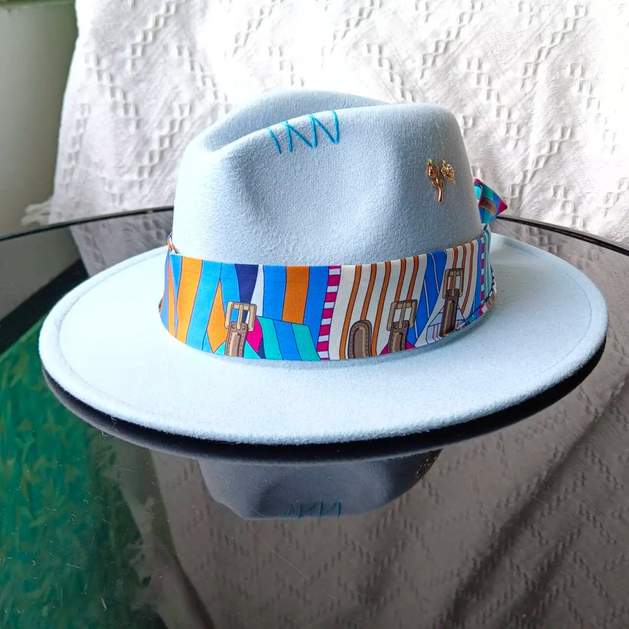 Hand Drawn Fedora Hat for Men and Women