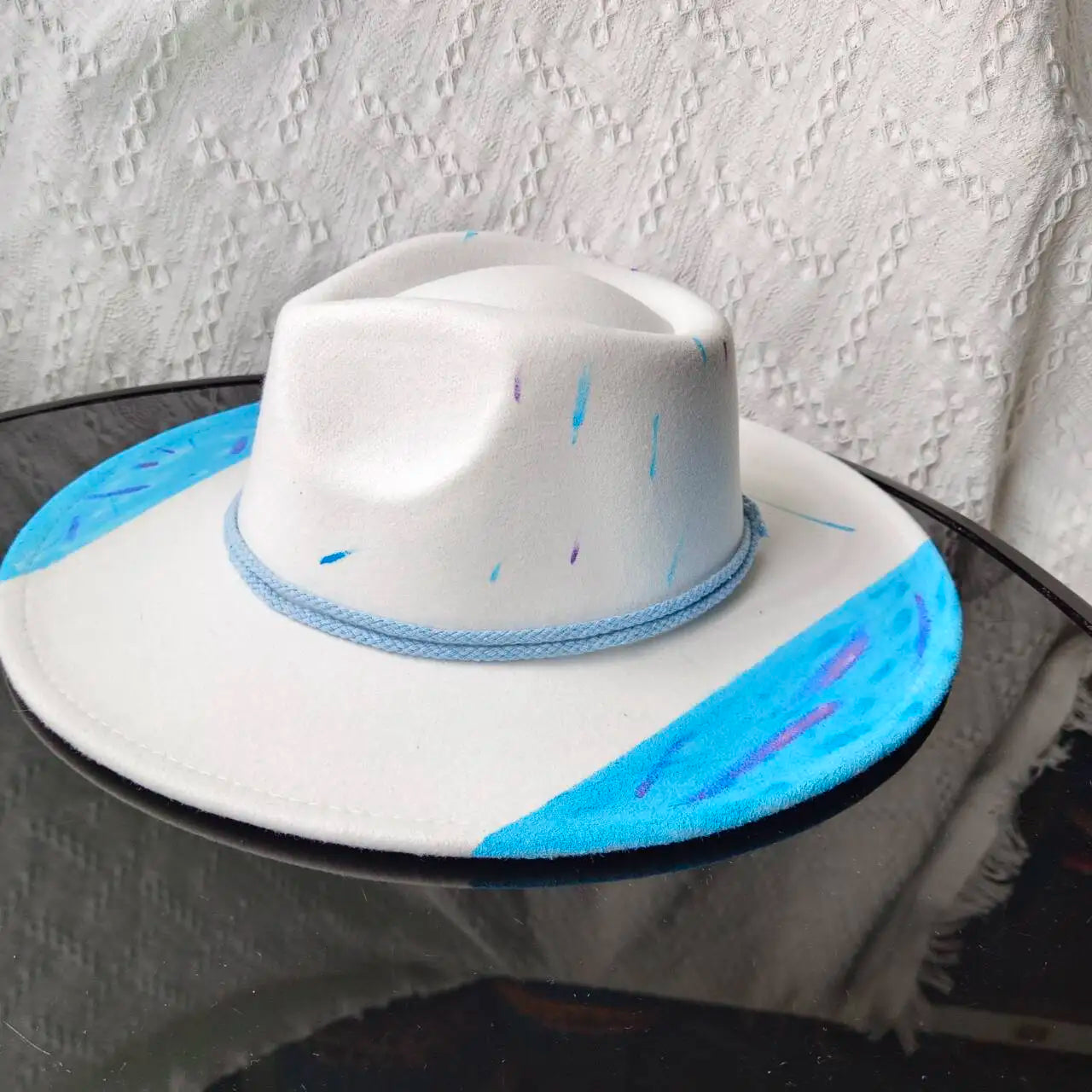 Hand Drawn Fedora Hat for Men and Women