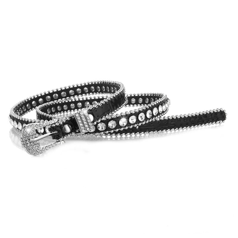 Bling Studded Western Cowgirl Waist Belt