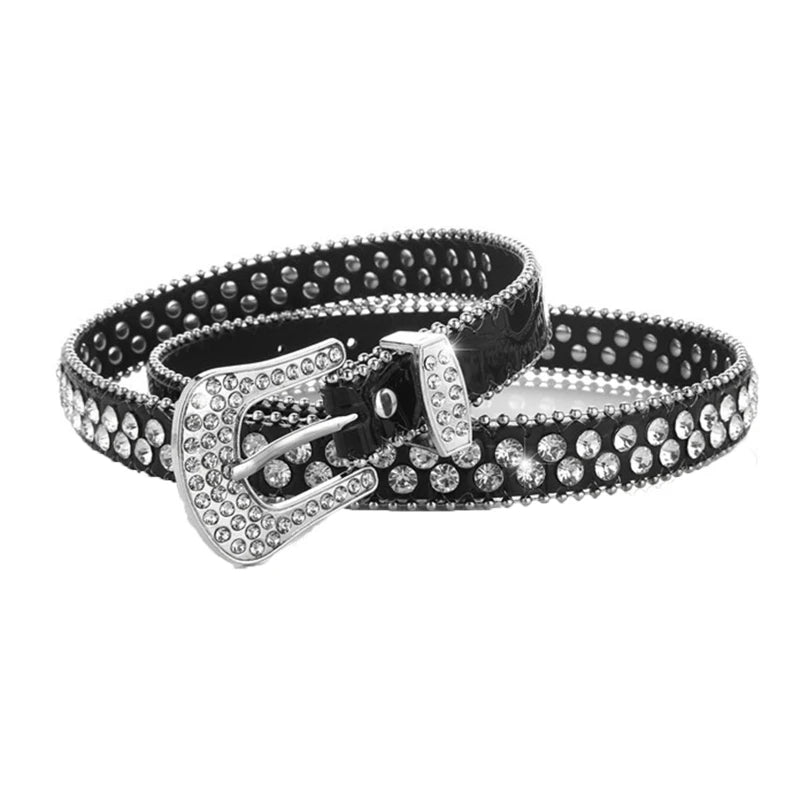 Bling Studded Western Cowgirl Waist Belt