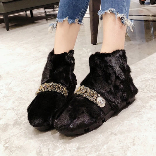 Non-Slip Fur Snow Ankle Boots