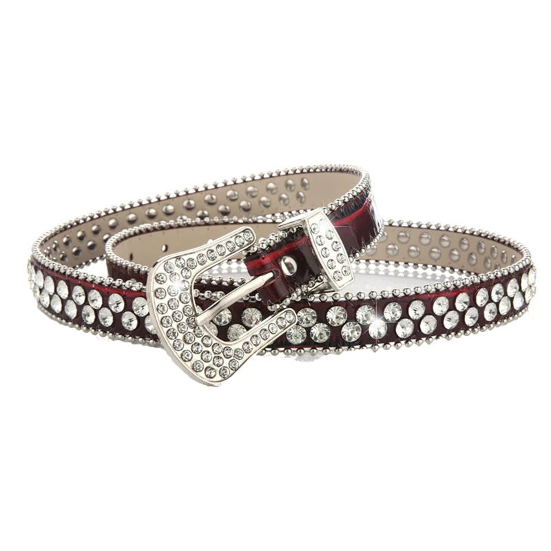 Bling Studded Western Cowgirl Waist Belt