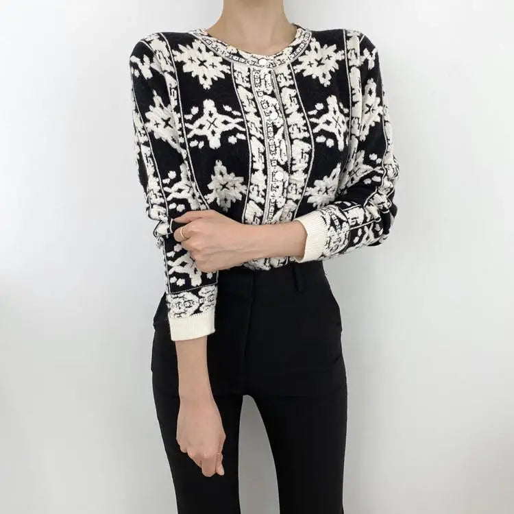 Stereoscopic Floral Cardigans Sweaters