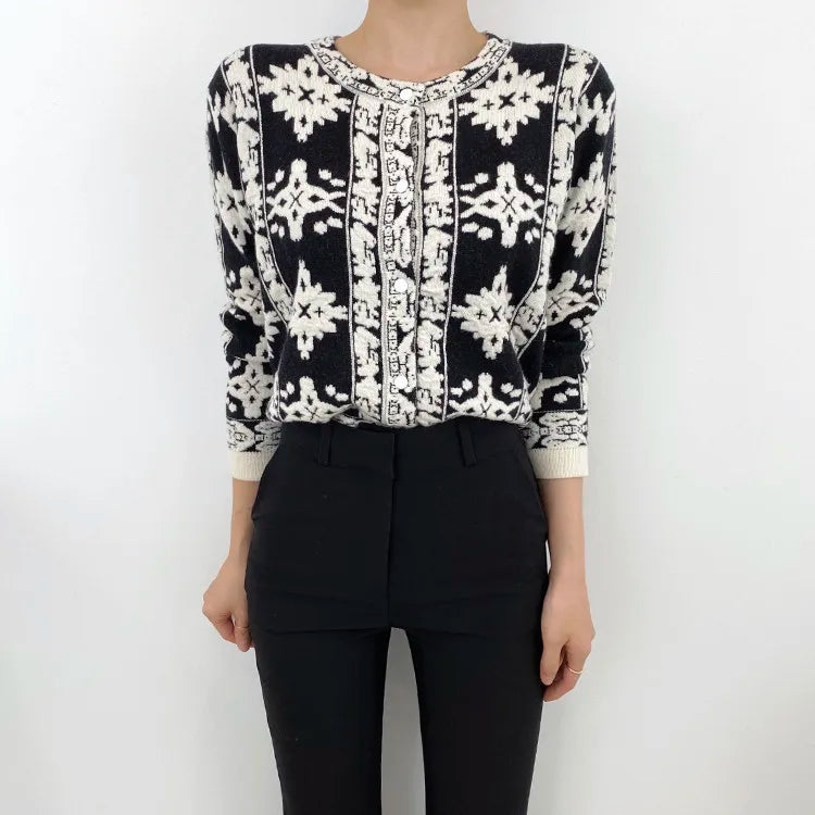 Stereoscopic Floral Cardigans Sweaters