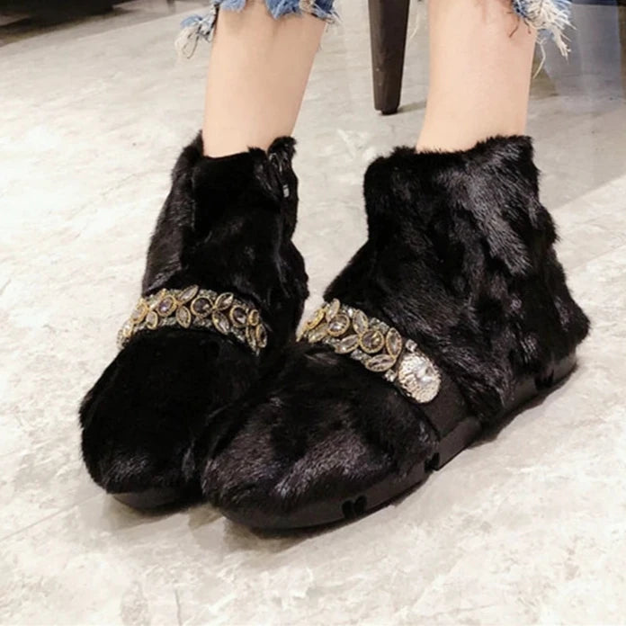 Non-Slip Fur Snow Ankle Boots