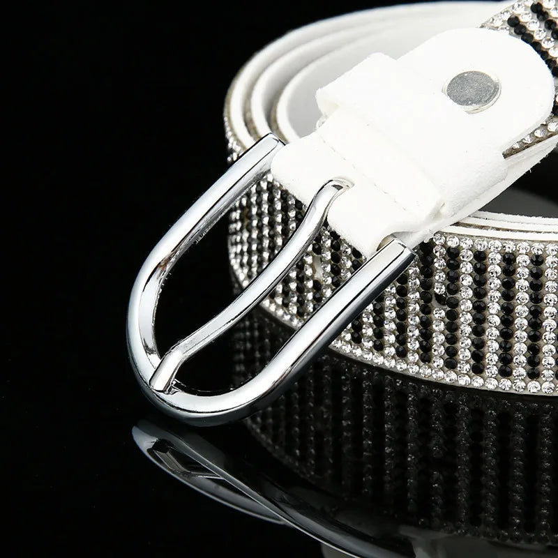 Bling Bling Rhinestones Leather Belts