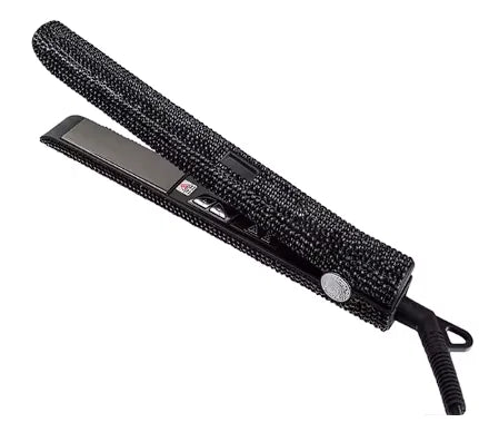 Rhinestone Titanium Flat Iron Straightener And Curler