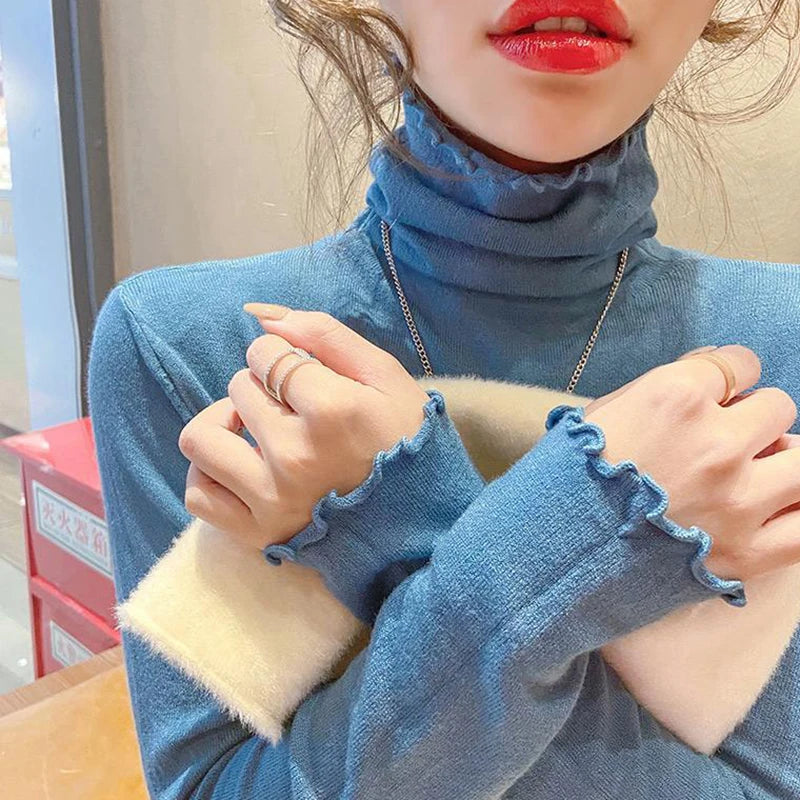 Fold Turtleneck Sweater