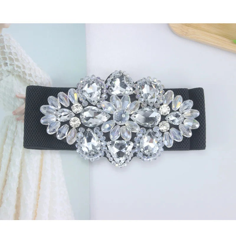 Crystal Plus Size Elastic Belt