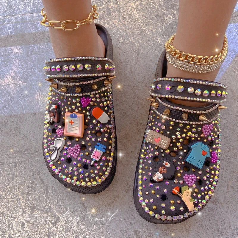 Medical Bling Clogs With Charms