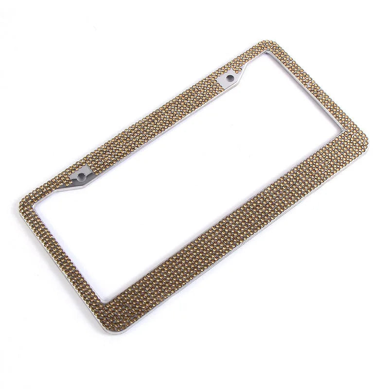 Luxury Handcrafted Rhinestone License Plate Frame