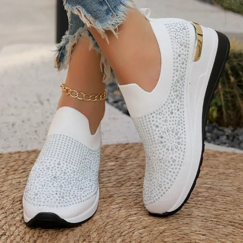 Mesh Bling Comfortable Sneakers