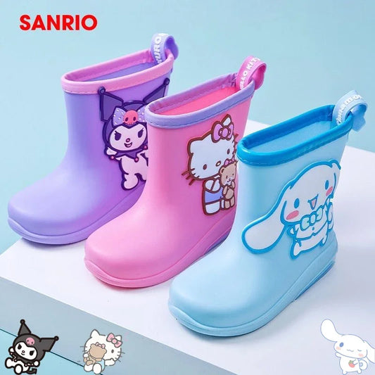 Sanrio Hello Kitty Kuromi Waterproof Non Slip Wear Resistant Rain Boots