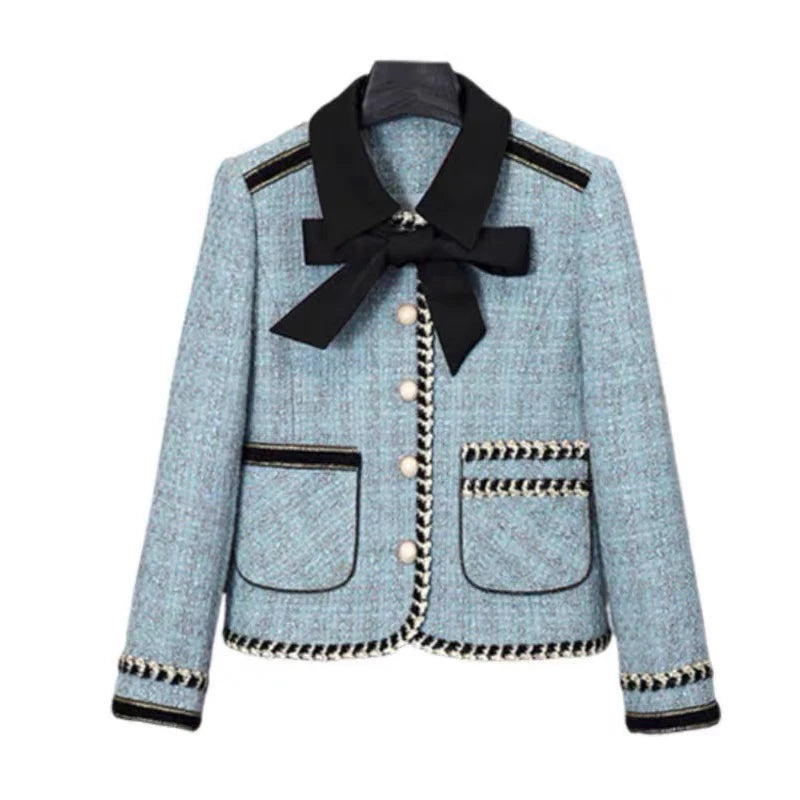 2025 New Lapel Tweed Suit