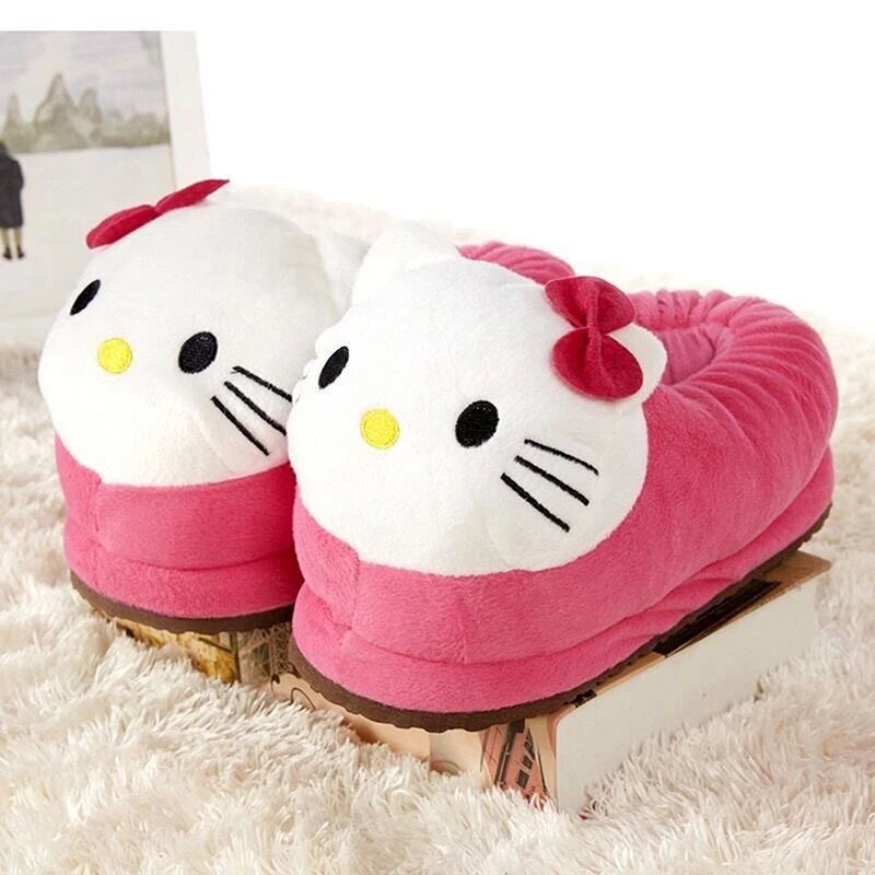 Sanrio Hello Kitty Big Head Plush Slippers