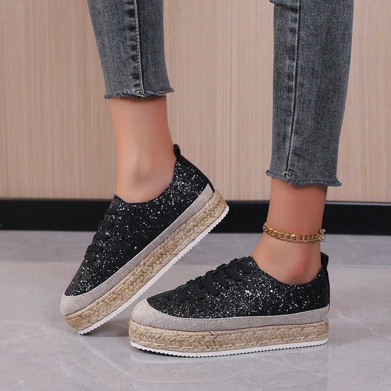 Glitter Espadrilles Sneakers