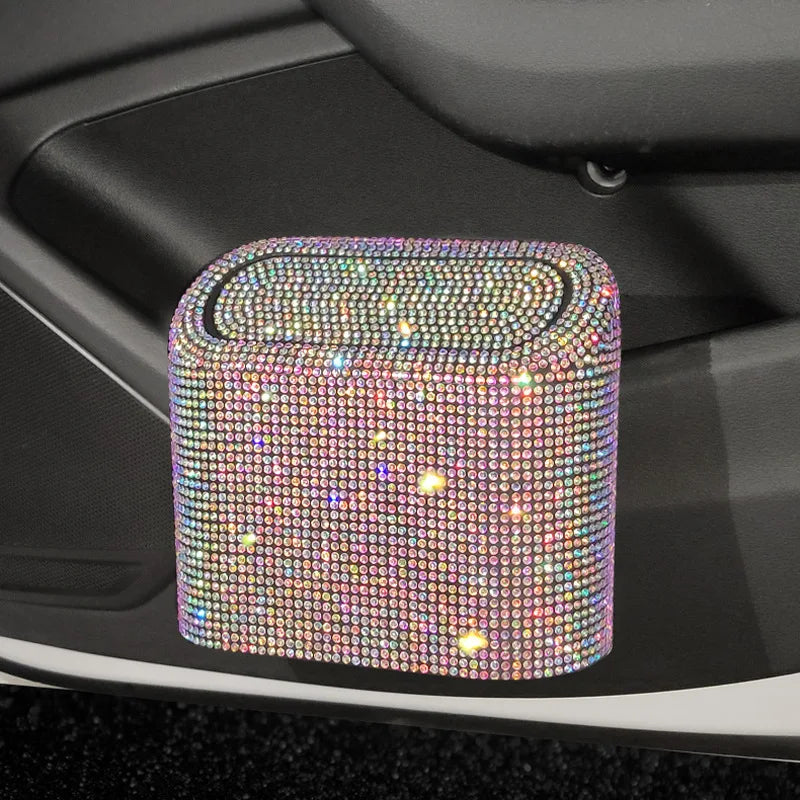 Bling Rhinestone Garbage Grabber or Storage Box