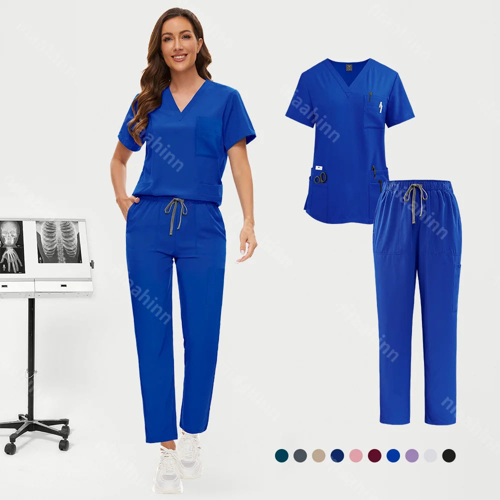 Women Anti Wrinkle Washable Soft Hospital Uniform