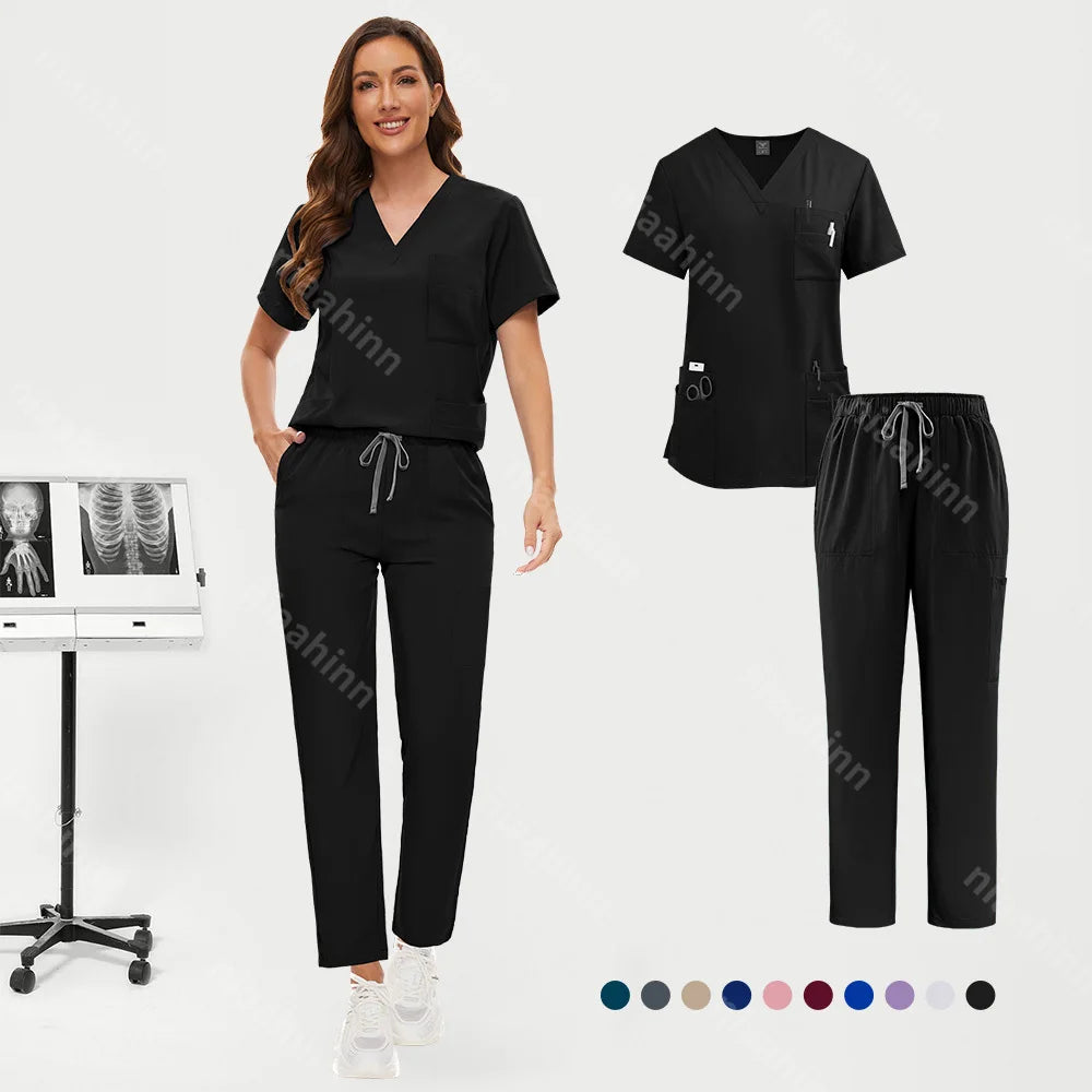 Women Anti Wrinkle Washable Soft Hospital Uniform