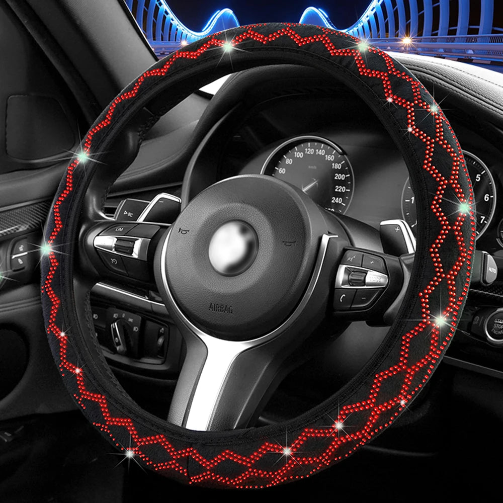 Diamond Rhinestone Steering Wheel Cover