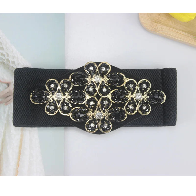 Crystal Plus Size Elastic Belt