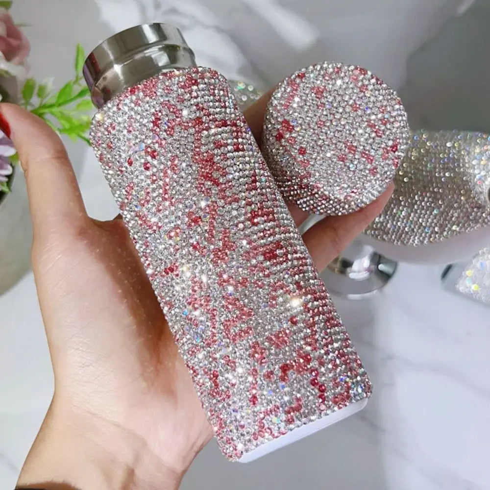 Creative Diamond Water Bottle 150ml Portable Diamond-encrusted Shiny Mug