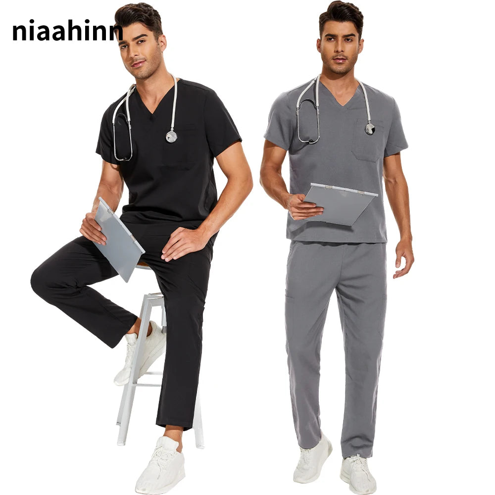 Men's Scrubs Medical Uniform