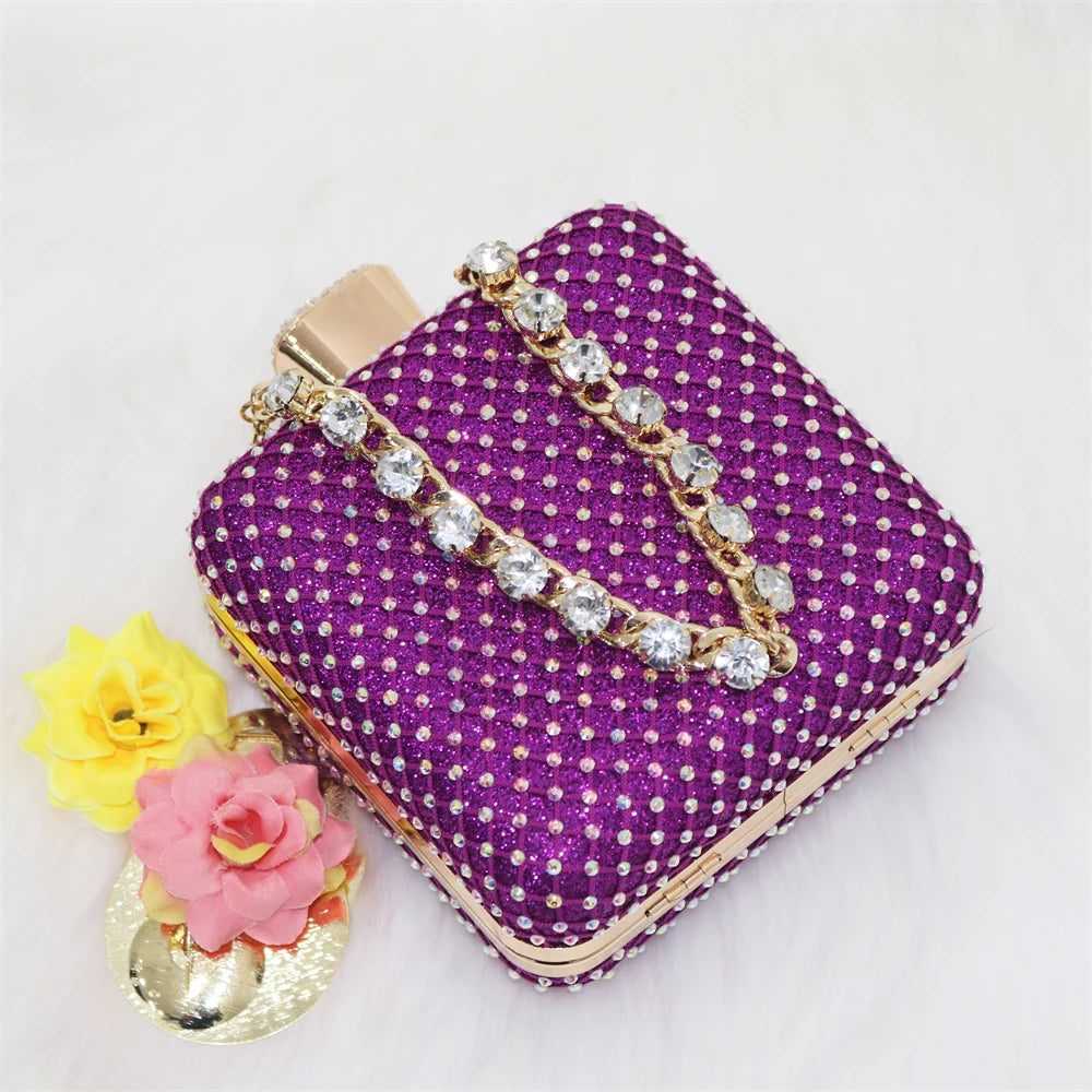 Bling Women Shoes and Bag Set