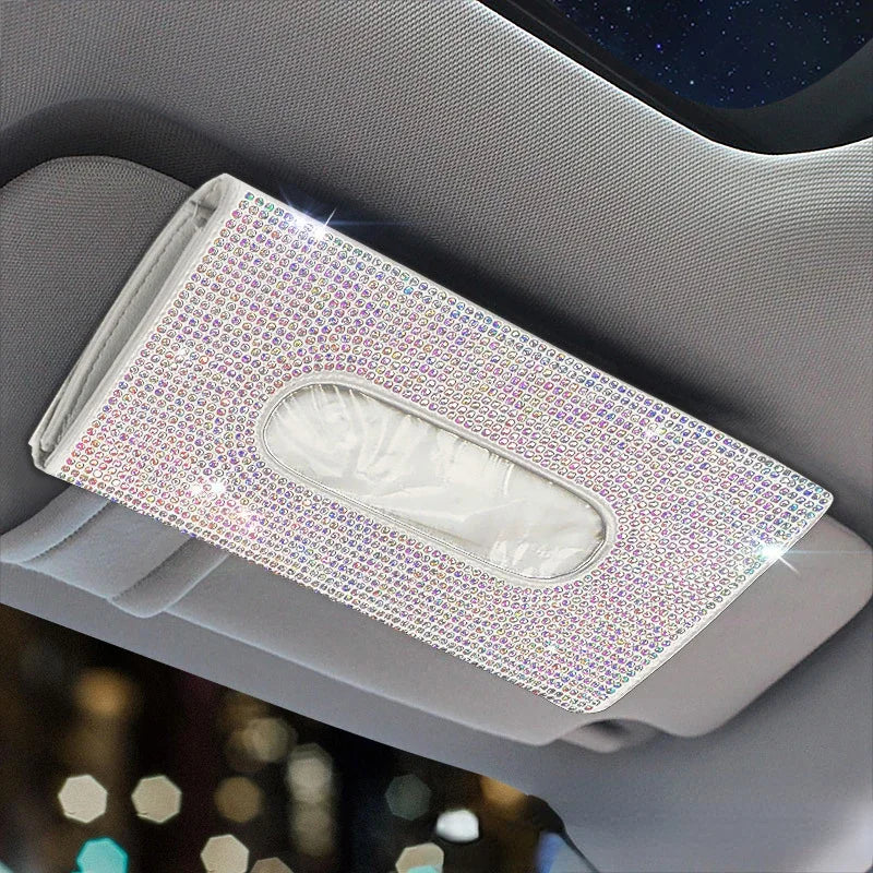 Bling Car Sun Visor Tissue Box Holder